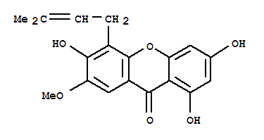 9H-Xanthen-9-one,1,3,6-trihydroxy-7-methoxy-5-(3-methyl-2-buten-1-yl)-