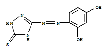 3H-1,2,4-Triazole-3-thione,5-[2-(2,4-dihydroxyphenyl)diazenyl]-1,2-dihydro-