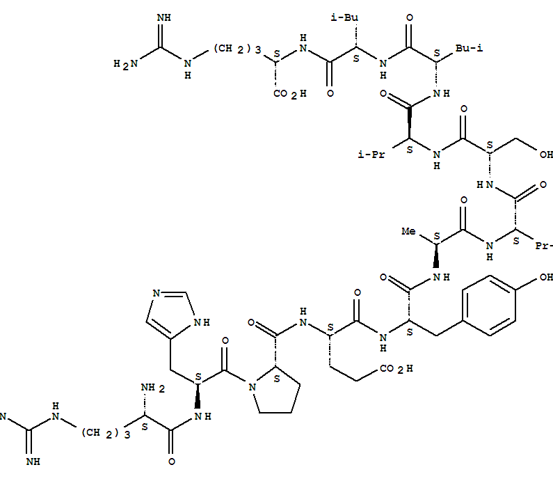 L-Arginine,N2-[N-[N-[N-[N-[N-[N-[N-[N-[1-(N-L-arginyl-L-histidyl)-L-prolyl]-L-a-glutamyl]-L-tyrosyl]-L-alanyl]-L-valyl]-L-seryl]-L-valyl]-L-leucyl]-L-leucyl]-
