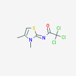 2,2,2-trichloro-n-(3,4-dimethyl-1,3-thiazol-2-ylidene)acetamide