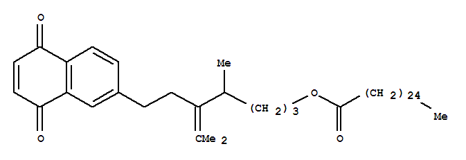 Hexacosanoic acid,5-[2-(5,8-dihydro-5,8-dioxo-2-naphthalenyl)ethyl]-4,6-dimethyl-5-hepten-1-ylester, (+)-
