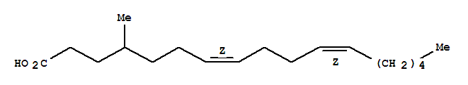 7,11-Heptadecadienoicacid, 4-methyl-, (Z,Z)-