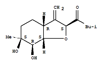 1-butanone, 3-methyl-1-[(2R,3aS,6R,7S,7aR)-octahydro-6,7-dihydroxy-6-methyl-3-methylene-2-benzofuranyl]-