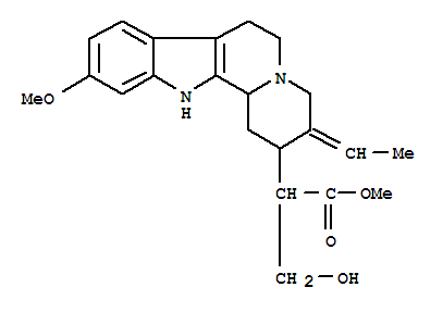 Corynan-16-carboxylicacid, 19,20-didehydro-17-hydroxy-11-methoxy-, methyl ester (9CI)