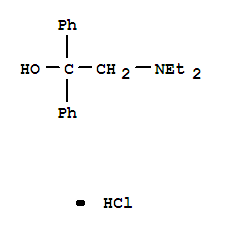 2-(diethylamino)-1,1-diphenylethanol hydrochloride (1:1)