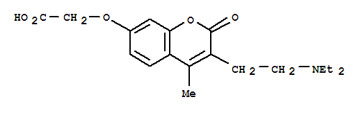 Acetic acid,2-[[3-[2-(diethylamino)ethyl]-4-methyl-2-oxo-2H-1-benzopyran-7-yl]oxy]-