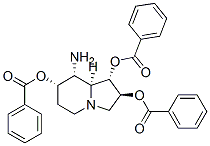 1,2,7-Indolizinetriol, 8-aminooctahydro-, tribenzoate (ester), 1S-(1.alpha.,2.beta.,7.alpha.,8.alpha.,8a.alpha.)-