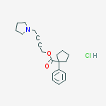 4-pyrrolidin-1-ylbut-2-ynyl 1-phenylcyclopentane-1-carboxylate;hydrochloride