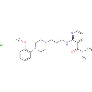 3-Pyridinecarboxamide,2-[[3-[4-(2-methoxyphenyl)-1-piperazinyl]propyl]amino]-N,N-dimethyl-,monohydrochloride