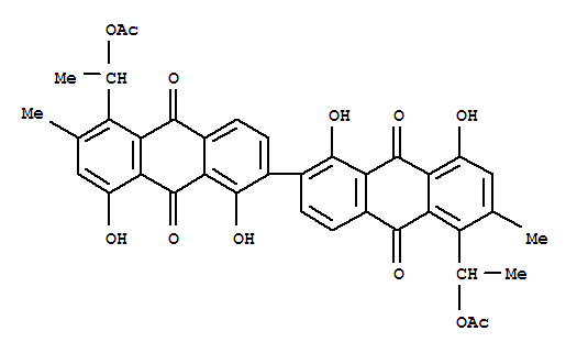 9,9,10,10-Tetrahydro-1,1,8,8-tetrahydroxy-6,6-dimethyl-9,9,10,10-tetraoxo-α,α-dimethyl-2,2-bi(5-anthracenemethanol)α,α-diacetate