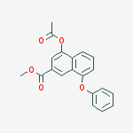 methyl 4-(acetyloxy)-8-phenoxynaphthalene-2-carboxylate