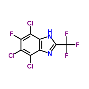 4,5,7-trichloro-6-fluoro-2-(trifluoromethyl)-1H-benzimidazole