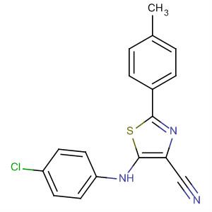 4-Thiazolecarbonitrile, 5-[(4-chlorophenyl)amino]-2-(4-methylphenyl)-