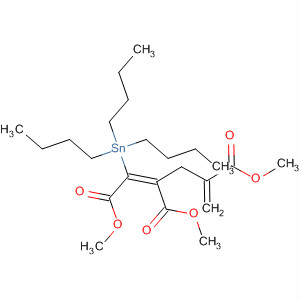 1,4-Pentadiene-1,2,4-tricarboxylic acid, 1-(tributylstannyl)-, trimethylester, (E)-