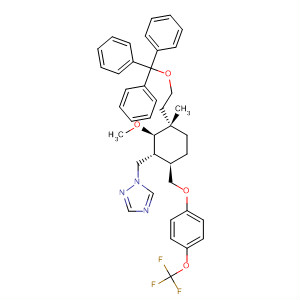 1H-1,2,4-Triazole,1-[[(1R,2R,3S,6R)-2-methoxy-3-methyl-6-[[4-(trifluoromethoxy)phenoxy]methyl]-3-[2-(triphenylmethoxy)ethyl]cyclohexyl]methyl]-