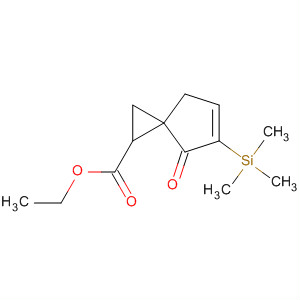 Spiro[2.4]hept-5-ene-1-carboxylic acid, 4-oxo-5-(trimethylsilyl)-, ethylester, trans-