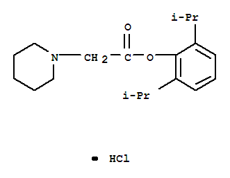 2,6-di(propan-2-yl)phenyl piperidin-1-ylacetate hydrochloride (1:1)