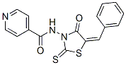 N-[4-Oxo-5-(phenylmethylene)-2-thioxo-3-thiazolidinyl]-4-pyridinecarboxamide