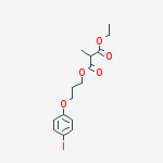 Propanedioic acid, methyl-, ethyl 3-(4-iodophenoxy)propyl ester