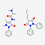 4-butyl-1,2-diphenylpyrazolidine-3,5-dione;2-(dimethylamino)-n-(1,5-dimethyl-3-oxo-2-phenylpyrazol-4-yl)propanamide