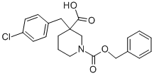 1-Cbz-3-[(4-chlorophenyl)methyl]-3-piperidinecarboxylic acid
