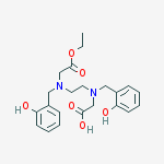 2-[2-[(2-ethoxy-2-oxoethyl)-[(2-hydroxyphenyl)methyl]amino]ethyl-[(2-hydroxyphenyl)methyl]amino]acetic Acid
