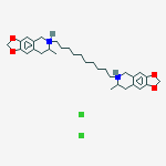 7-methyl-6-[10-(7-methyl-5,6,7,8-tetrahydro-[1,3]dioxolo[4,5-g]isoquinolin-6-ium-6-yl)decyl]-5,6,7,8-tetrahydro-[1,3]dioxolo[4,5-g]isoquinolin-6-ium dichloride