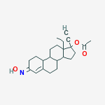 (1)-13-ETHYL-17A-HYDROXY-18,19-DINOR-PREGN-4-EN-20-YN-3-ONE OXIME ACETATE