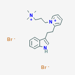 2-(2-INDOL-1-YLETHYL)-1-(3-(TRIMETHYLAMMONIO)PROPYL)PYRIDINIUM DIBROMIDE