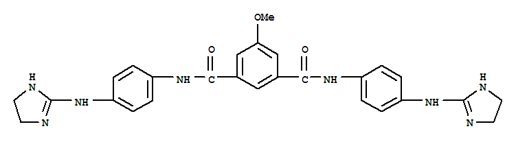 N,N'-bis[4-(4,5-dihydro-1H-imidazol-2-ylamino)phenyl]-5-methoxybenzene-1,3-dicarboxamide