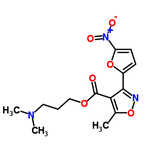 3-(dimethylamino)propyl 5-methyl-3-(5-nitrofuran-2-yl)-1,2-oxazole-4-carboxylate