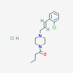 1-[4-[(e)-3-(2-chlorophenyl)prop-2-enyl]piperazin-1-yl]butan-1-one;hydrochloride