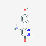 3(2H)-Pyridazinone, 5-amino-6-(4-methoxyphenyl)-