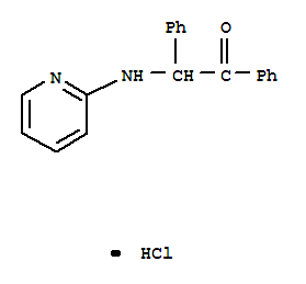N-(2-oxo-1,2-diphenylethyl)pyridin-2-aminium chloride