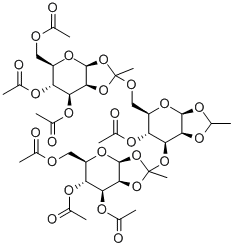 4-O-Acetyl-3,6-di-O-(3,4,6-tri-O-acetyl--D-mannopyranosyl-ethylidyne)-1,2-O-ethylidene--D-mannopyranose