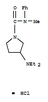 3-(diethylamino)-N-methyl-N-phenylpyrrolidine-1-carboxamide hydrochloride (1:1)