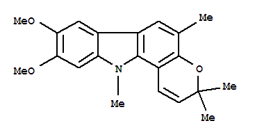 8,9-dimethoxy-3,3,5,11-tetramethyl-3,11-dihydropyrano[3,2-a]carbazole