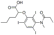 2-[[3-(N-Methylpropanoylamino)-2,4,6-triiodophenyl]oxy]hexanoic acid