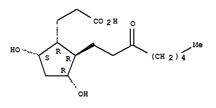 5,7-dihydroxy-11-ketotetranorprostanoic acid