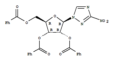 3-nitro-1-(2,3,5-tri-O-benzoylpentofuranosyl)-1H-1,2,4-triazole