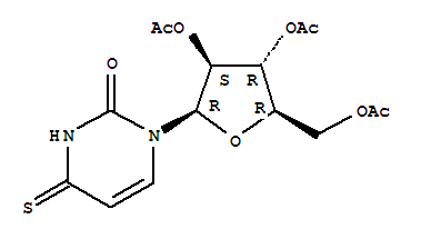 4-thioxo-1-(2,3,5-tri-O-acetylpentofuranosyl)-3,4-dihydropyrimidin-2(1H)-one