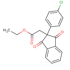 1H-Indene-2-acetic acid, 2-(4-chlorophenyl)-2,3-dihydro-1,3-dioxo-,ethyl ester