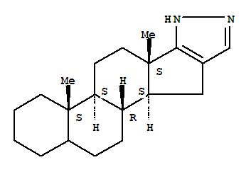 Naphth[2',1':4,5]indeno[1,2-c]pyrazole,2'H-androst-16-eno[17,16-c]pyrazole deriv.