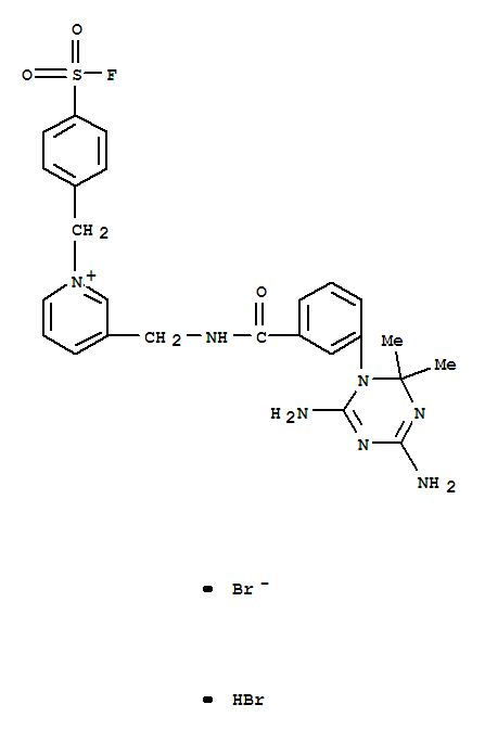 3-({[3-(4,6-diamino-2,2-dimethyl-1,3,5-triazin-1(2H)-yl)benzoyl]amino}methyl)-1-[4-(fluorosulfonyl)benzyl]pyridinium