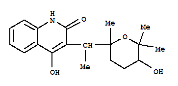 2-hydroxy-3-[1-(5-hydroxy-2,6,6-trimethyltetrahydro-2H-pyran-2-yl)ethyl]quinolin-4(1H)-one