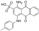 1-amino-9,10-dihydro-9,10-dioxo-4-p-toluidinoanthracene-2-sulphonic acid