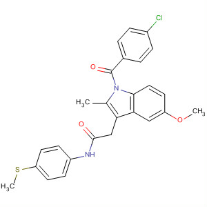 1H-Indole-3-acetamide,1-(4-chlorobenzoyl)-5-methoxy-2-methyl-N-[4-(methylthio)phenyl]-