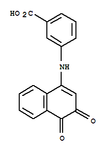 3-[(3,4-dioxo-3,4-dihydronaphthalen-1-yl)amino]benzoic acid