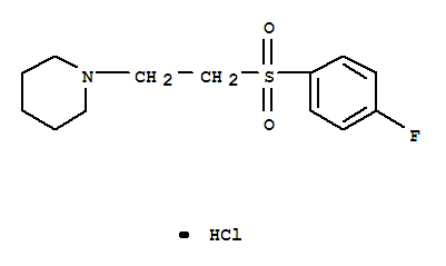1-{2-[(4-fluorophenyl)sulfonyl]ethyl}piperidine