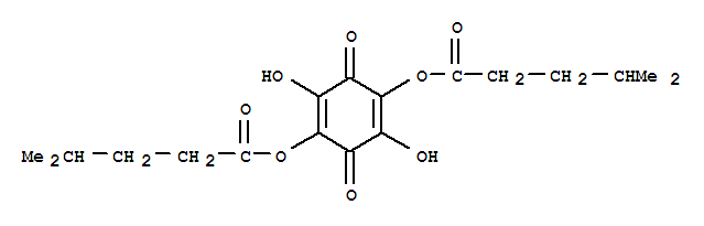 2,5-dihydroxy-3,6-dioxocyclohexa-1,4-diene-1,4-diyl bis(4-methylpentanoate)